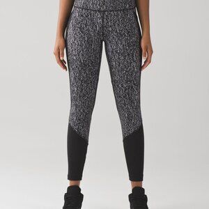 Lululemon Fit Physique Tight Luon Suited Jacquard Black White Legging 6